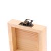 Unfinished Log Color Wooden Watch Box Diy Pine Wood Treasure Chest With Locking Clasp Hinged Lid Jewelry Storage Box