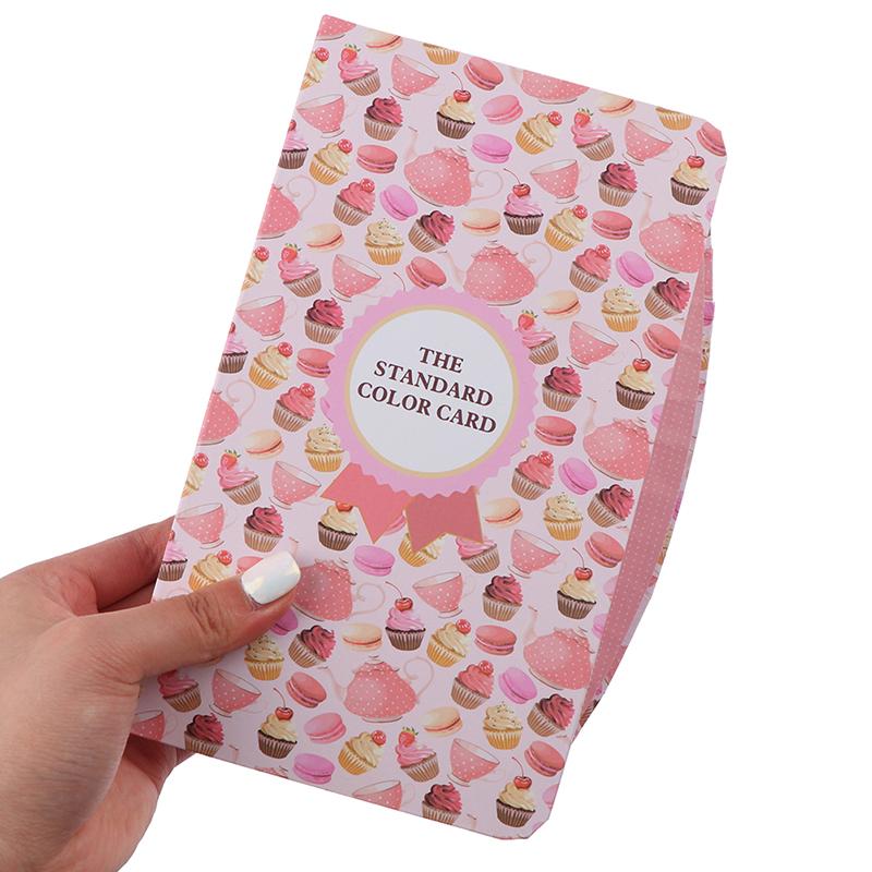 False Nail Color Book Display Nail Gel Polish Card Chart Palette Practice Board