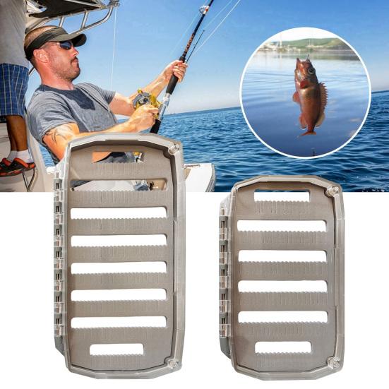 

Прозора коробка для гачків для нахлисту великої місткості, компактна, портативна, водонепроникна, для зберігання нахлистових гачків, чохол для рибальських приманок, гачків, наживок Small