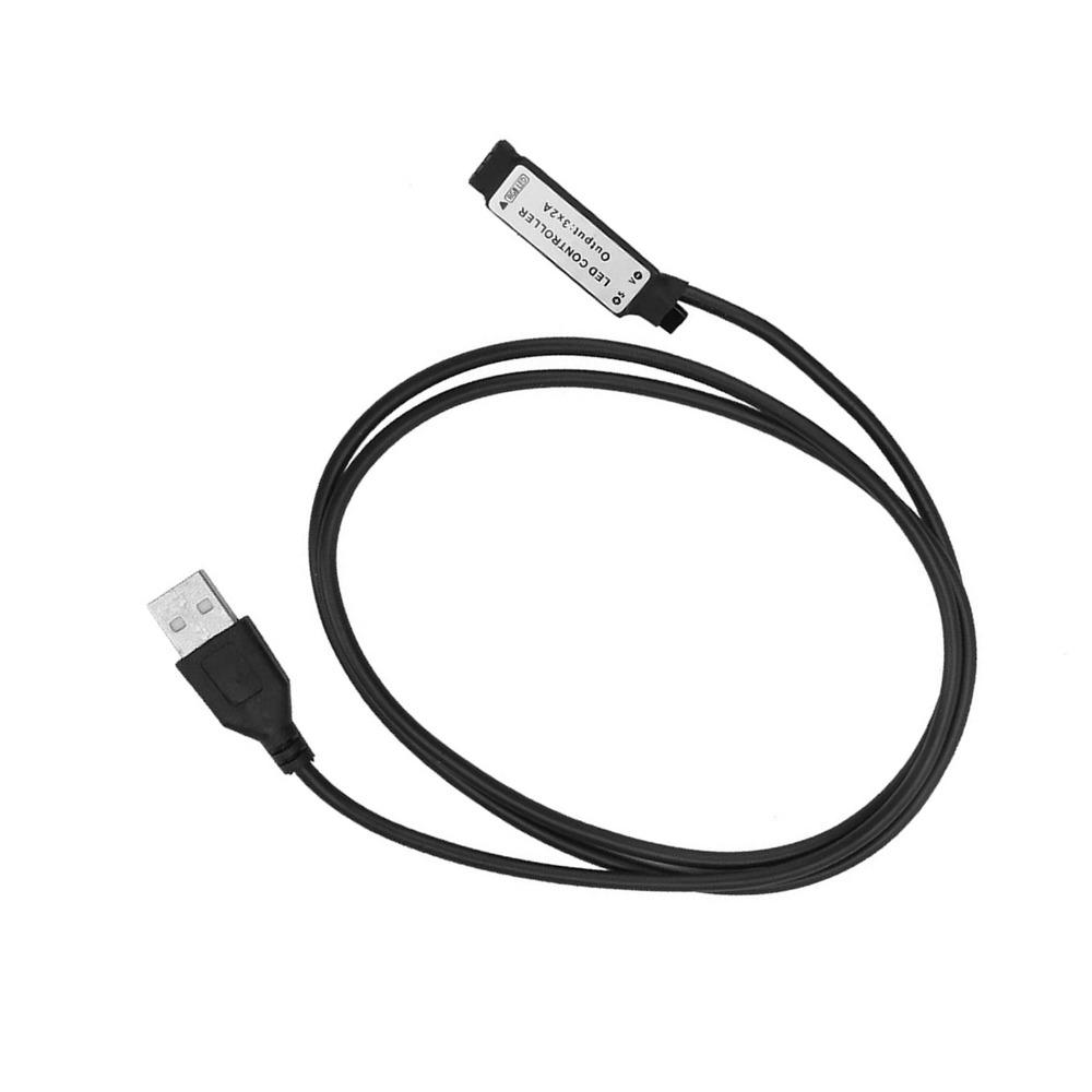 DC 12V IR Remote Controller Lamp Effect 24 Key RGB Led Light Strip Remote with 1m USB Inline Mini Size Wireless Remote Control