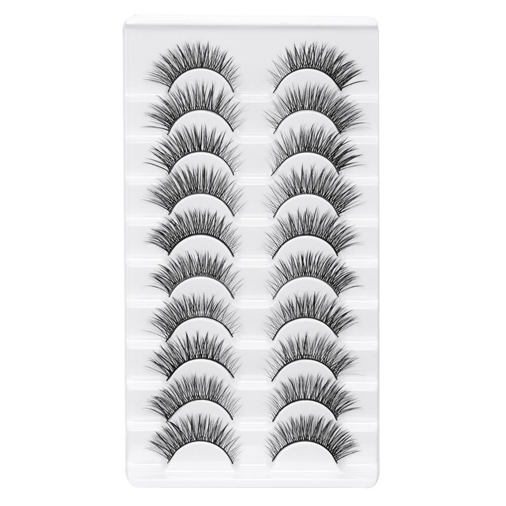 Natrual Long False Eyelashes Handmade Eye Makeup Tools Beauty 3D Faux Mink Lash Eye Lash Extension