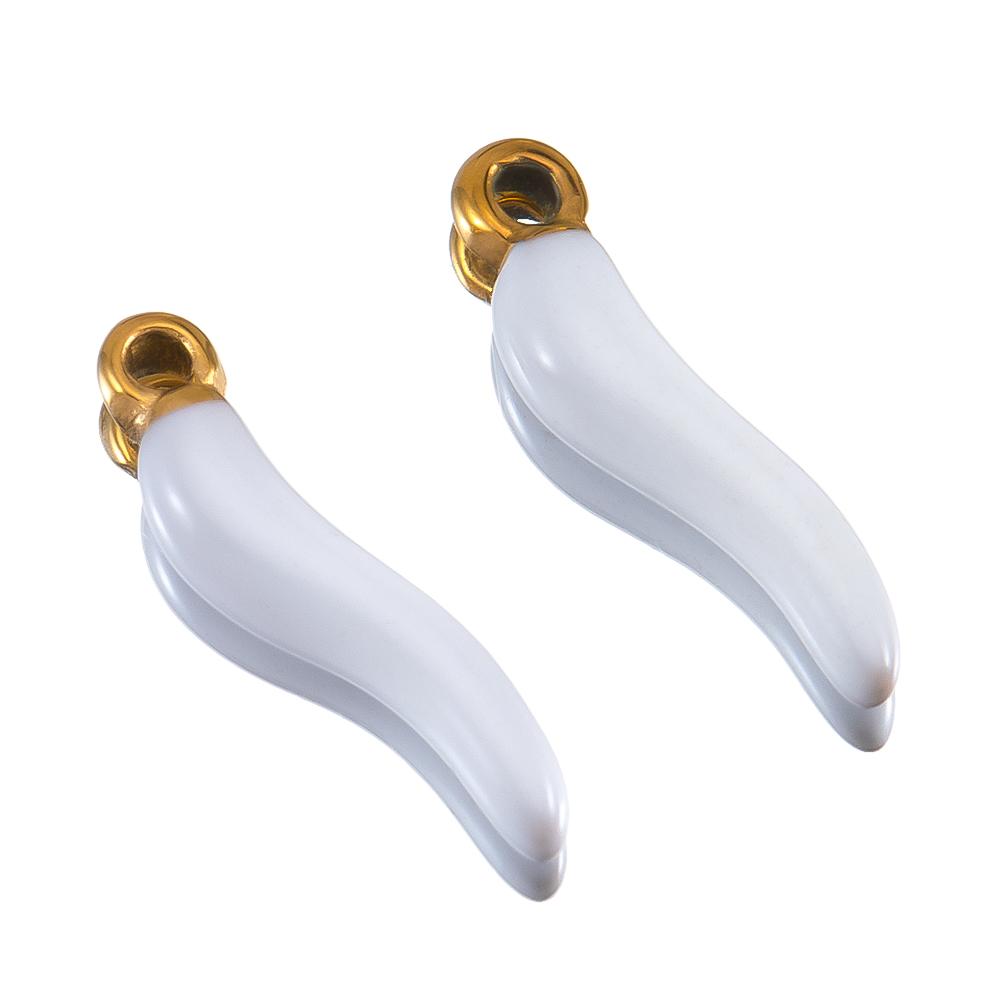 2pcs 5pcs Stainless Steel Pepper Charms With Natural Stone Chili Earrings Pendant for Necklaces DIY Jewelry Making Supplies Bulk