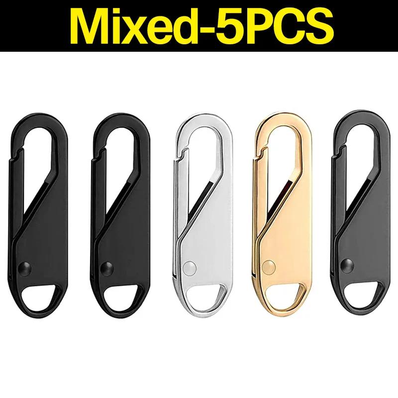 Universal Zipper Puller Replacement Instant Repair Zipper Head Kit Travel Bag Suitcase Wallet DIY Sewing Metal Zipper Sliders