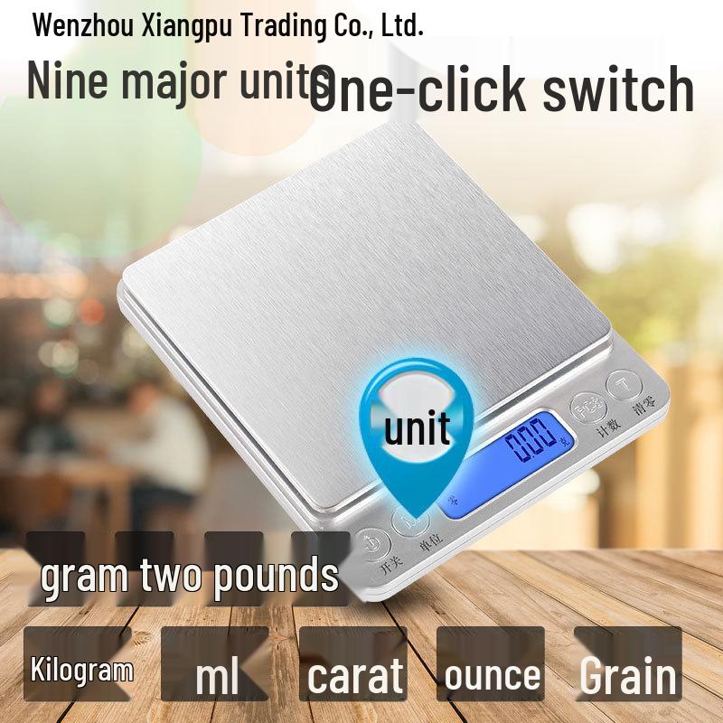 Portable High-Precision Kitchen Scale for Food, Baking, and Flour Weighing