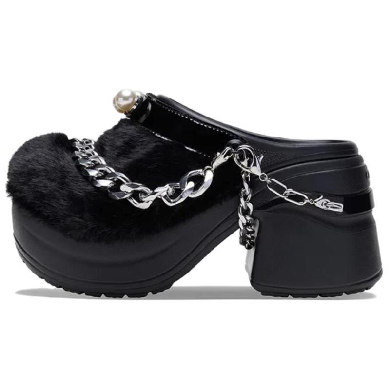 Crocs Fashion Temperament Hole Shoes Women's Black