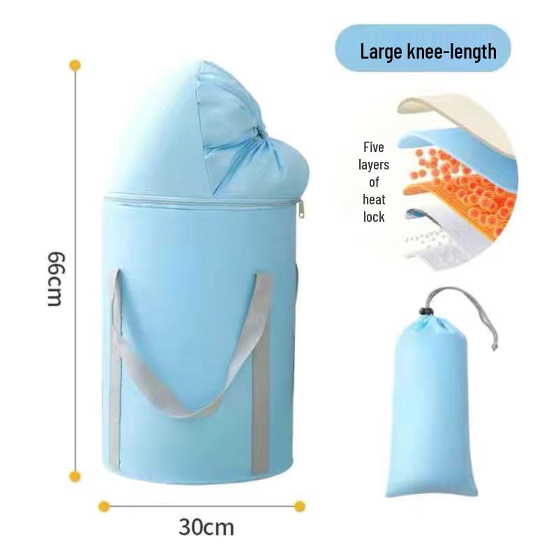 Portable Over-Knee Foldable Foot Bath: Insulated Deep Foot Soak Basin for Home Fumigation