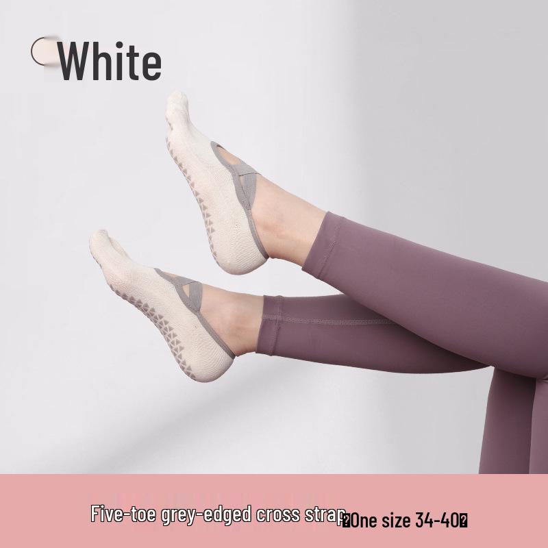Women's Non-Slip Five-Finger Yoga Socks - Summer Invisible Socks for Indoor Fitness, Pilates, and Sports.