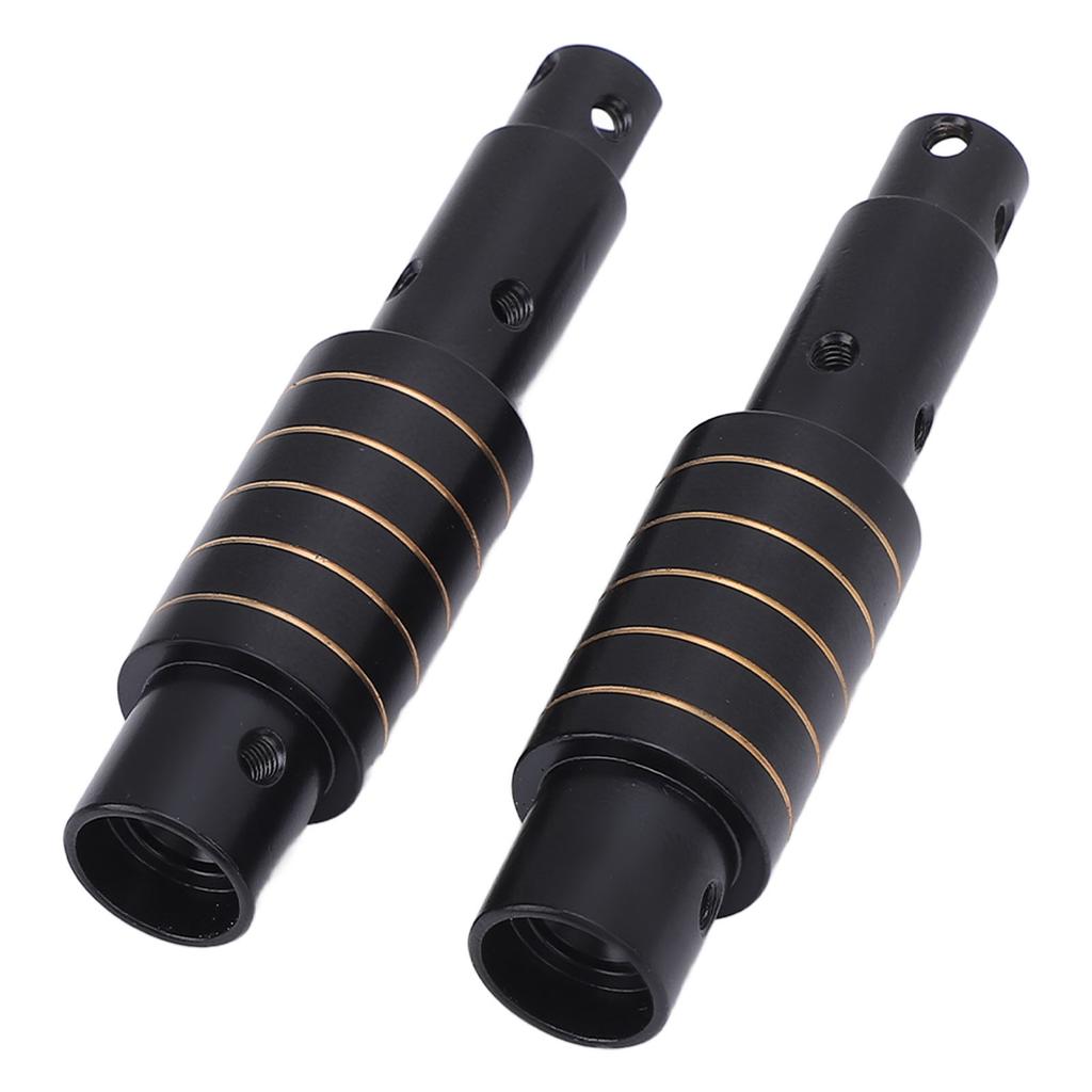 2Pcs RC Rear Axle Tube Brass Remote Control Car Axle Tube Set for Axial SCX10 Pro 1/10