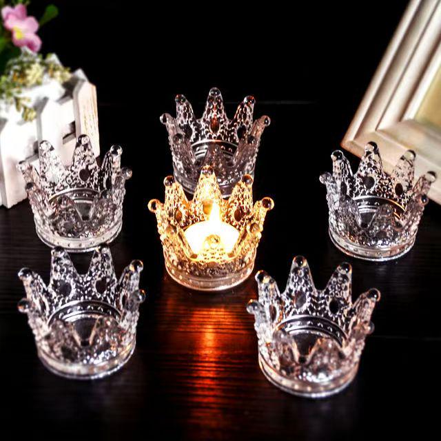 Luxury Crystal Glass Candlestick for Elegant Candlelight Dinner Atmosphere