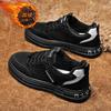 Mens Winter Warm Work Shoes With Fleece Lining Comfortable Slip Resistant Safety Casual Boots Construction Site