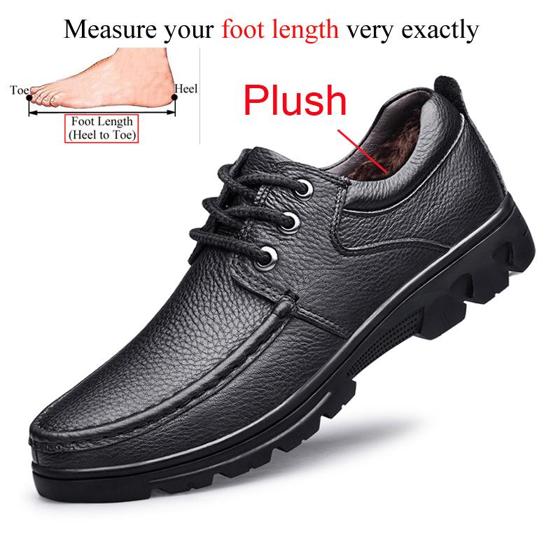 Herbst Winter Herren Natur Echtleder Schuhe Lässig Business Büro Schwarz Braun Plus Übergröße 48 49 50