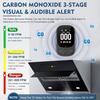 Carbon Monoxide Detectors Plug in, 3-in-1 CO Detector with Temp/Hum Sensor Portable Travel Carbon Monoxide Alarm with 85dB Alarm
