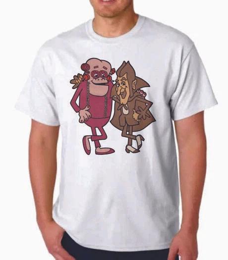 COUNT CHOCULA & FRANKEN BERRY MONSTER CEREAL RETRO DESIGN T-T-shirt TEE 4XL
