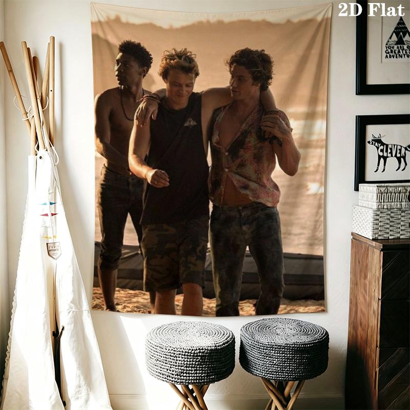 Outer Banks Wall Tapestry Aesthetic Wall Hanging Printed Fabric Blanket Decorative Tapestries for Bedroom Living Room Home Decor