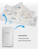 Self-Powered Waterproof Doorbell with Adhesive Backing - No Installation Required, Easy to Use.