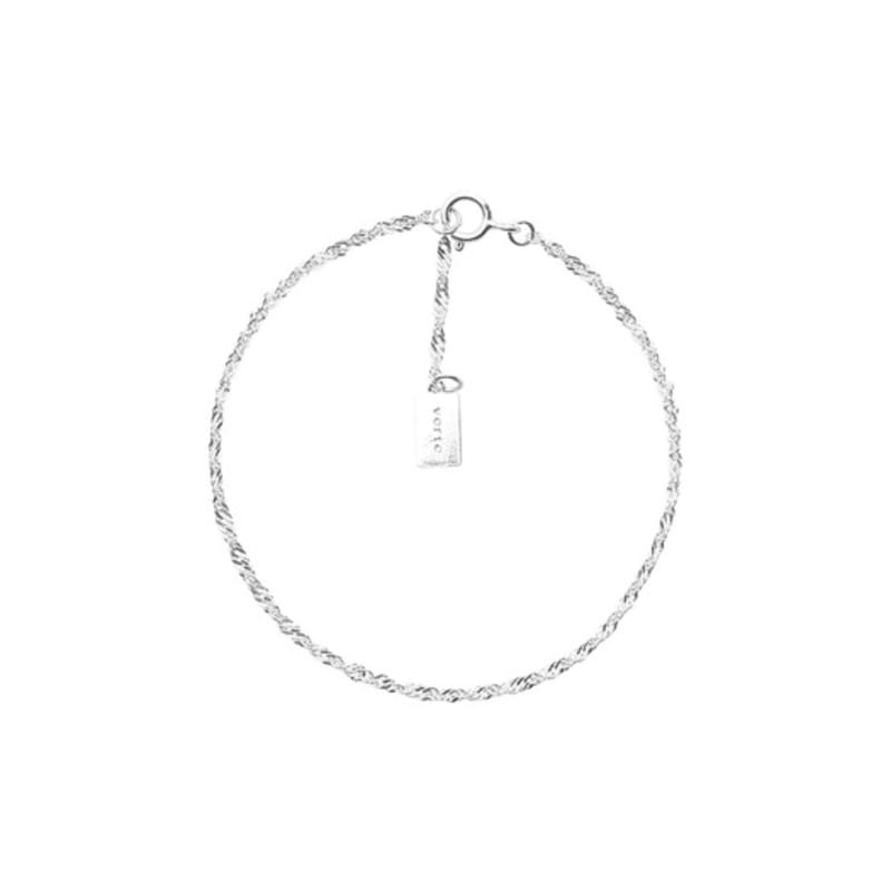 green [925 silver] Eight.silver.88 / twisted bracelet