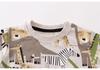 Boys' Long Sleeve Cartoon Knitted Cotton Sweatshirt - Autumn European & American Style Children's Clothing