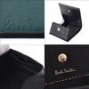 Paul Smith Men's Wallet with Cropped Logo, Coin Purse, and Leather Coin Case (553408 P047) - Personalized, Dark Green (No Engraving)