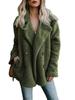 Platform Autumn New Arrivals Women's Plush Button-Down Coat Top