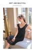 Thin Princess Lace French Strap Nightgown with Chest Pads - Sexy, Sweet, Transparent Modal Dress