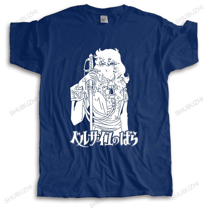 Unisexs Rose Of Versailles T Shirts Short Sleeves Cotton Tshirt Unique Tshirt Casual Kawaii Unisexga Lady Oscar Tees Slim Fit Clothes S