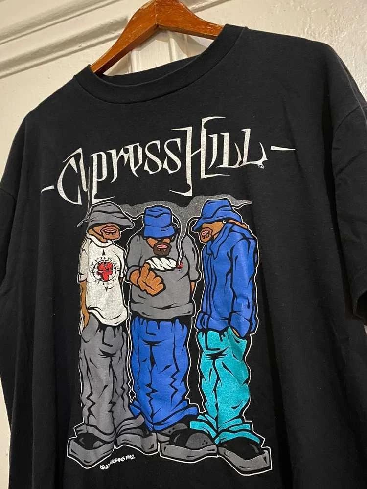 Cypress Hill Band Classic Black Cotton Unisex T-Shirt Tops Tees Men's Women's All Sizes
