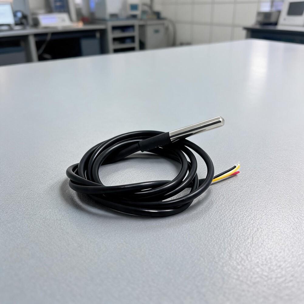 Waterproof 1-Wire For Temperature Sensor with Adjustable 9-12 Bit Resolution for Embedded Systems and Automation