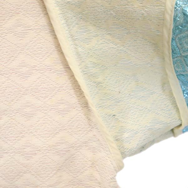 MARNI 2011ss Short sleeve Cut Pink x Light Blue Glitter woven fabric Women Used