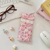 Korean Style Cotton Glasses Storage Bag Lace Heart Lovely Eyeglasses Case Lipstick Bag  Girls