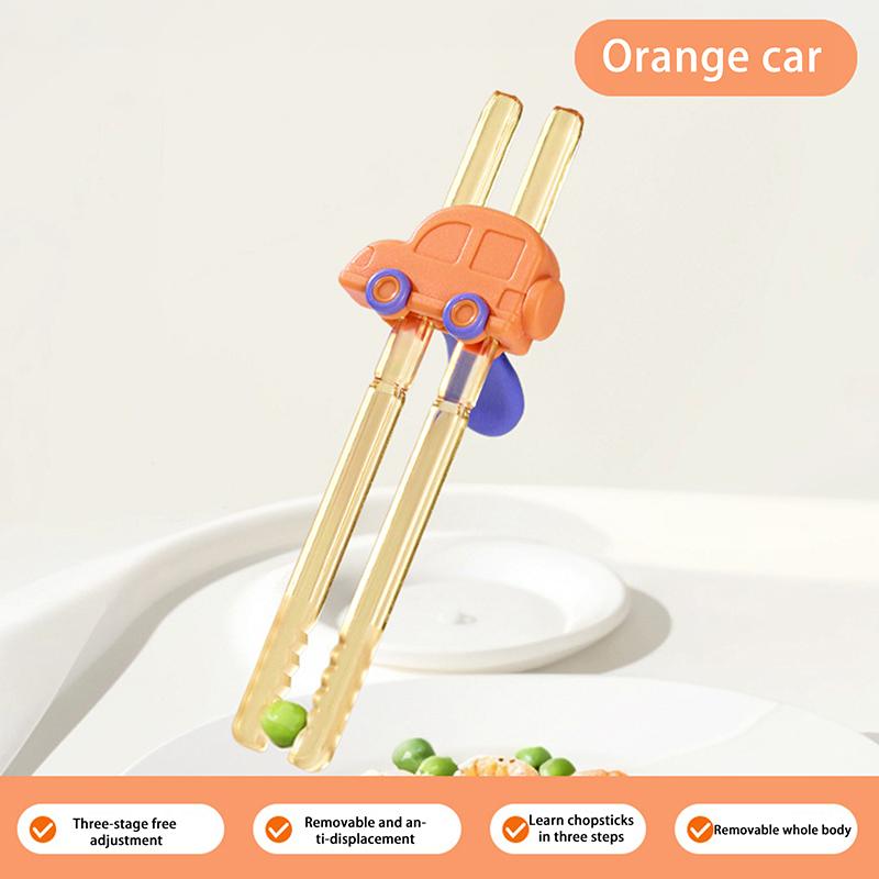 

1 Set Kids Third Gear Adjustment Tiger Mouth Training Chopsticks Baby Safety Learning Aid ChopSticks Correction Of Grip Posture