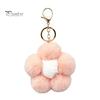 Aesthetic Handbag Pendant Plush Flower Keychain for Handbags, Five-petal Bag Charm, Backpack Hanging Accessory Fluffy Women