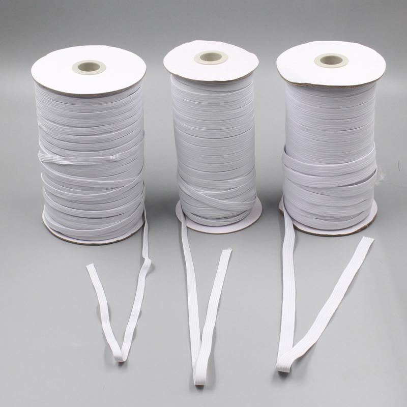 Flat Elastic Scrunchie Band 6-8-10MM DIY Hair Tie Material