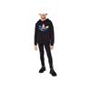 Adidas Originals Logo Print Hoodie Long Sleeve Kids Tops Gray H32388