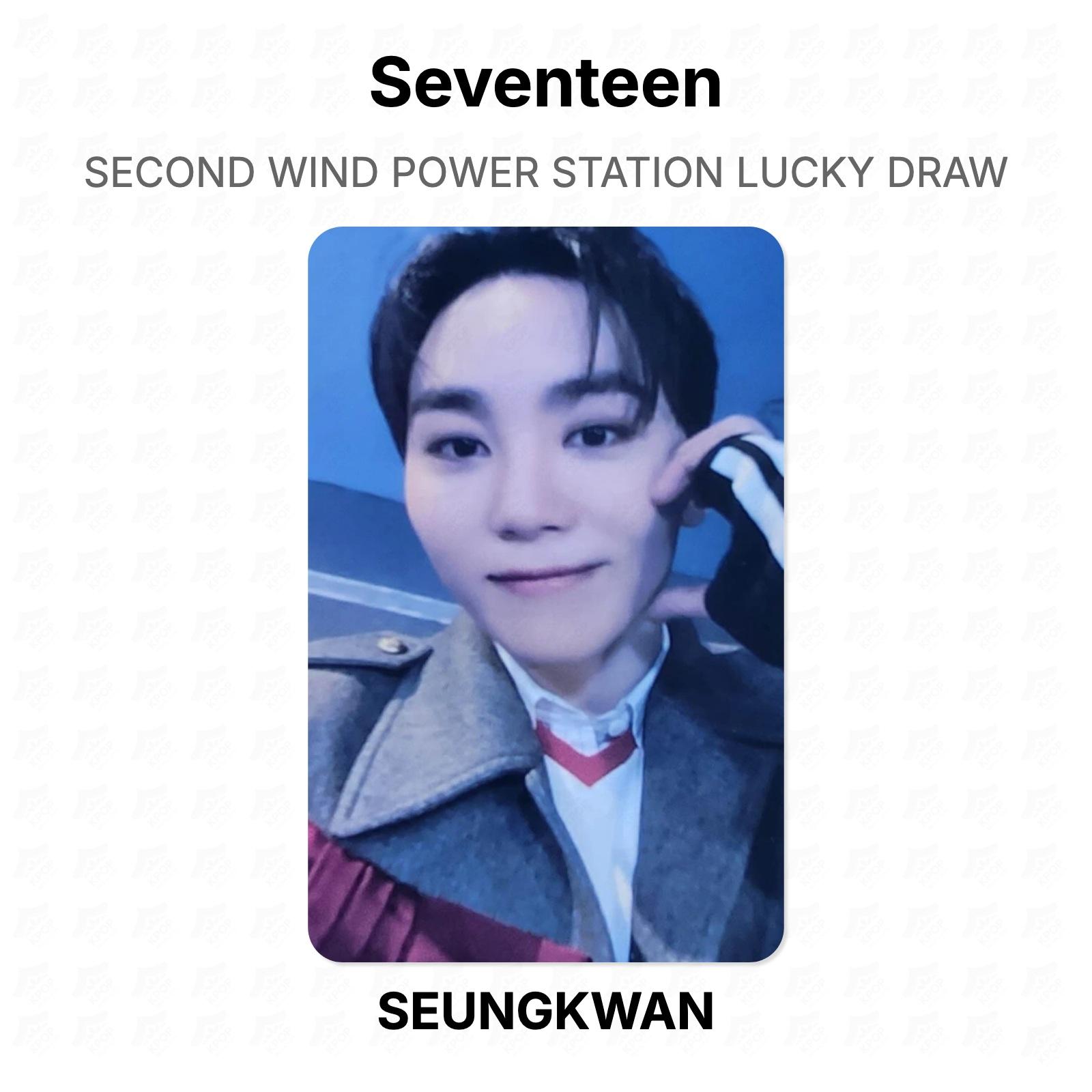 Seventeen SECOND WIND POWER STATION LUCKY DRAW Official Photocard SEUNGKWAN