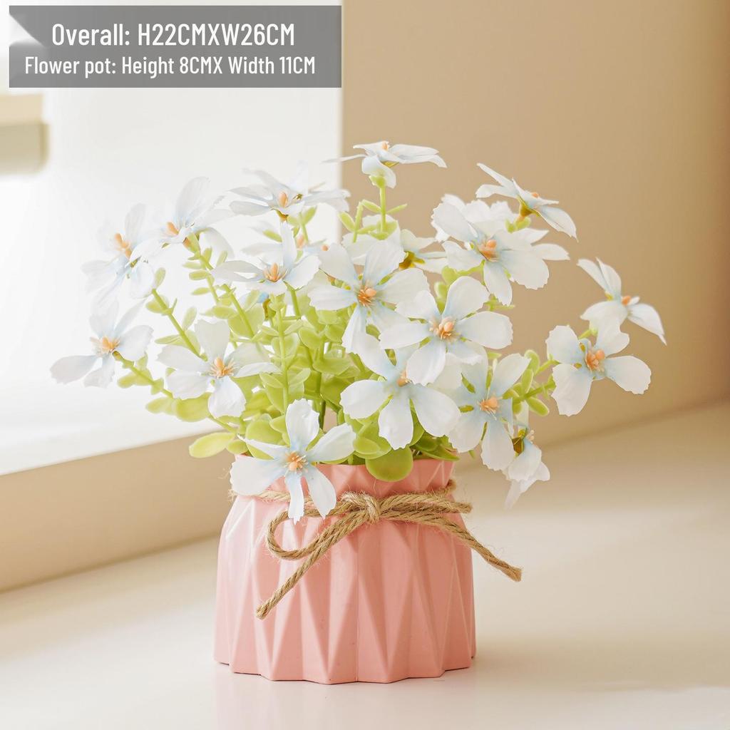 Artificial Flowers Desktop Ornament for Living Room and Dining Table Decoration