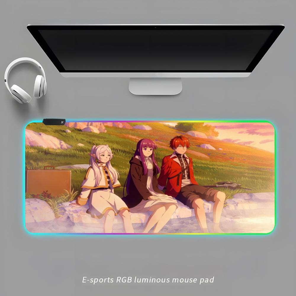 

Frieren Коврик для мыши RGB Игровой коврик для мыши Настольный коврик HD Игровой Большой светодиодная подсветка XXL Коврики для мыши RGB600x300x3mm