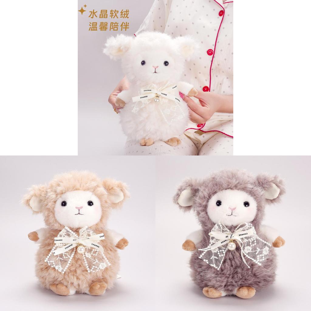 Plush Sheep Toy With Soft Polyester Fur For Girls And Kids
