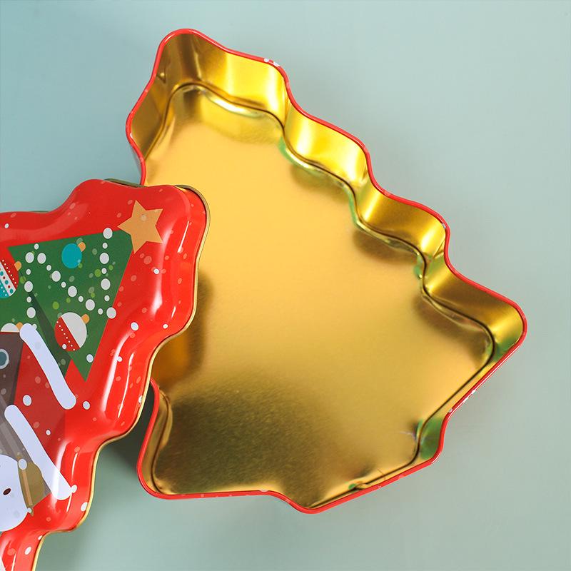 Christmas Gingerbread Man & Santa Claus Tin Cookie and Candy Storage Box