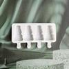 Non Stick Christmas Tree Ice Pop Mold 4-Cavity Ice Cube Tray Silicone Ice Cream Mold  Baking Tools