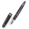 Great MONTBLANC fountain pen Meisterstück 149 Cap type Black gold 14K mens Used