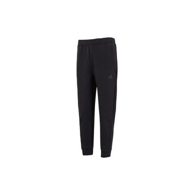 Slim Badge Print Elastic Waist Sport Trousers Men Bottoms Black HM2968