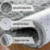 Luxury Square Fuzzy Rug Soft and Plush Anti-Slip Floor Mat for Living Room, Sofa, Bedroom, Wardrobe Room, Home Decoration