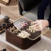 Pabei New Chinese Style Faux Wood Double-Layer Dried Fruit Box