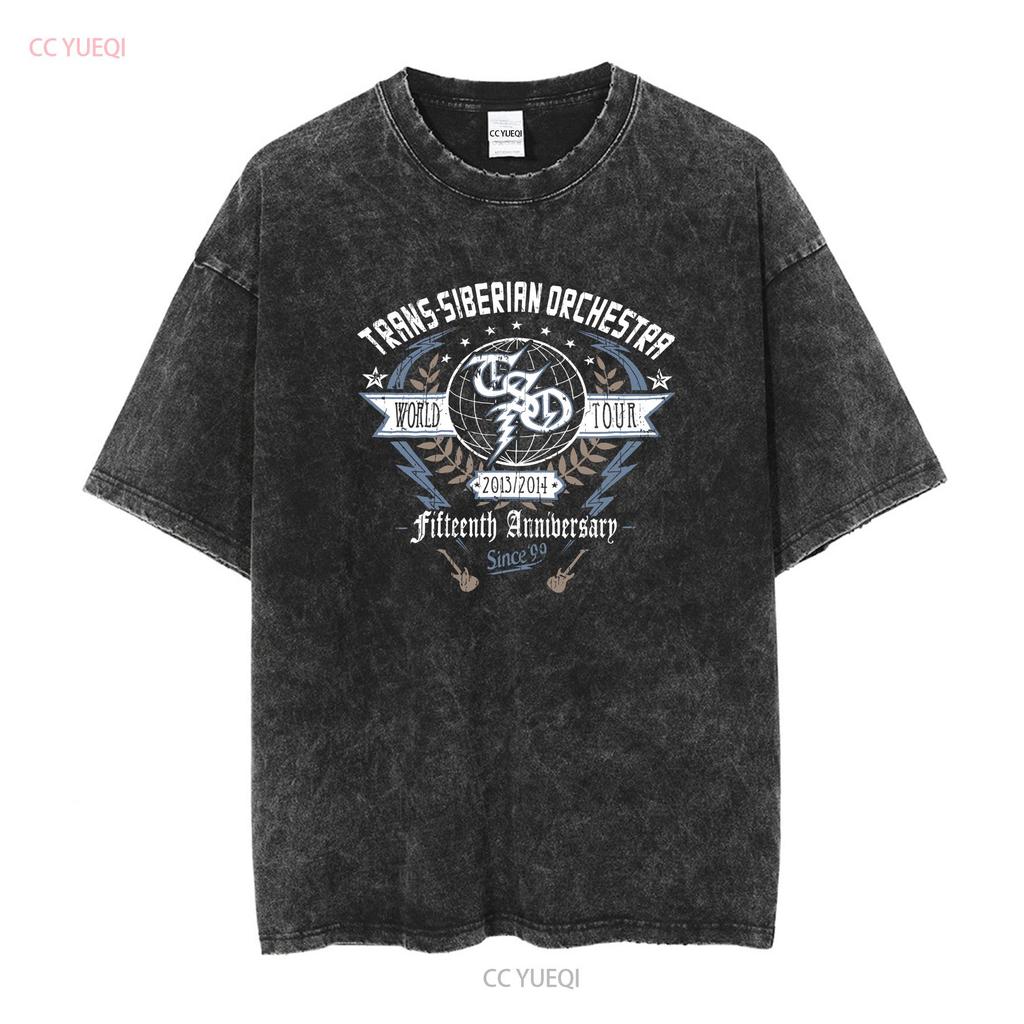Trans Siberian Orchestra T Shirt Fifteenth Anniversary world tour 2013 2014 2XL vintage Washed Versatile Stylish Comfortable