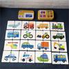 Baby Toys Infant Early Head Start Training Puzzle Cognitive Card Car Fruit Animal Life Set Pair Puzzle Baby Gift