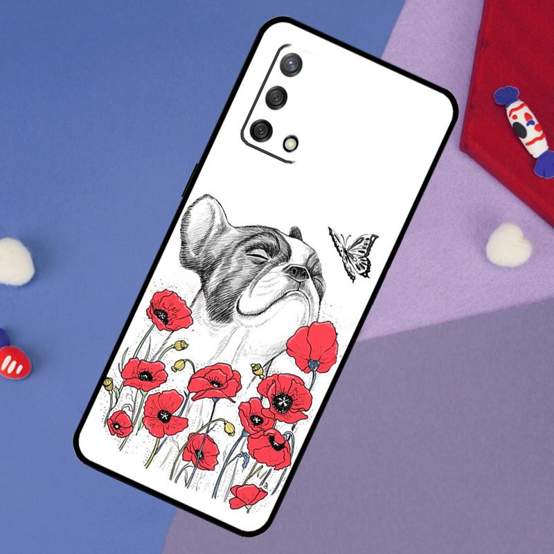 Cute Pug Dog Case For Oppo A6 Pro A5 A18 A38 A58 A78 A98 A54 A74 A94 A17 A57 A80 A60 A40 A96 A76 A16 A15
