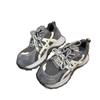 2025 New Matte Soft Leather Color Matching Lace-up Platform Muffin Small Waist Sports Shoes Dad Shoes Casual Shoes Women's Shoes