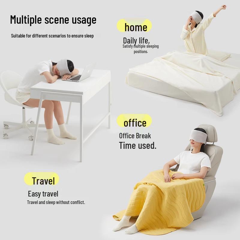 Schwerkraft Mikrodruck Verdunkelungs-Augenmaske für Schlaf und Müdigkeitslinderung - Ideal für Männer und Frauen.