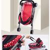 Dollhouse Pretend Play Baby Stroller Push Cart for Kids with Iron Frame and Oxford Fabric