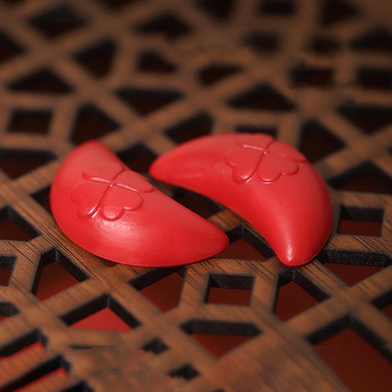 

2 шт. Гадание Святой Грааль Религиозные украшения Резьба Даосское гадание Офисное украшение красный